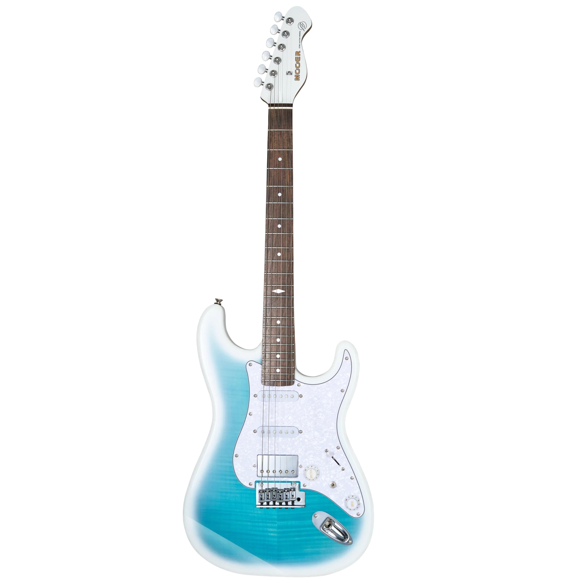 Mooer MSC-41 Pro Electric Guitar Dreamy Blue w/Bag