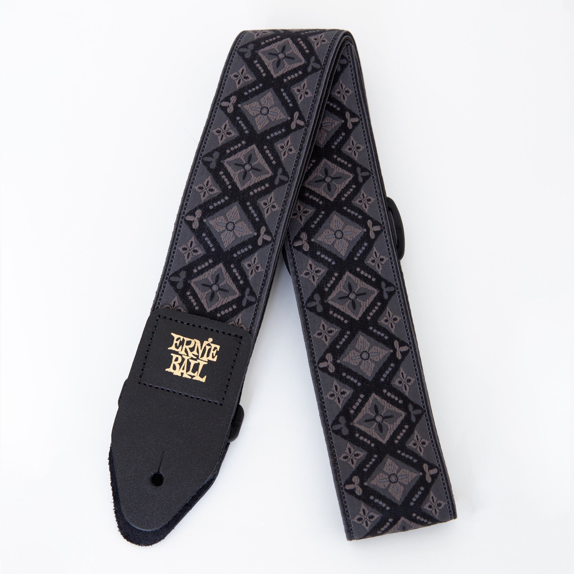 Ernie Ball Regal Black Woven Jacquard Strap