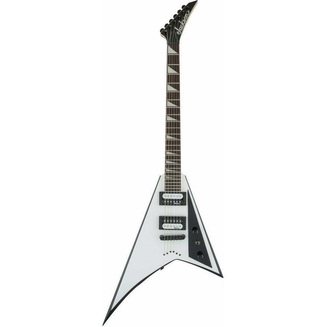 Jackson JS Series Rhoads JS32T White with Black Bevels
