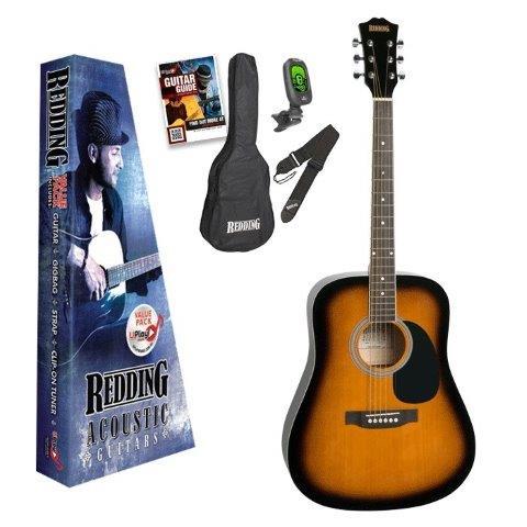 Redding Red50 Acoustic Guitar Pack Tobacco Sunburst