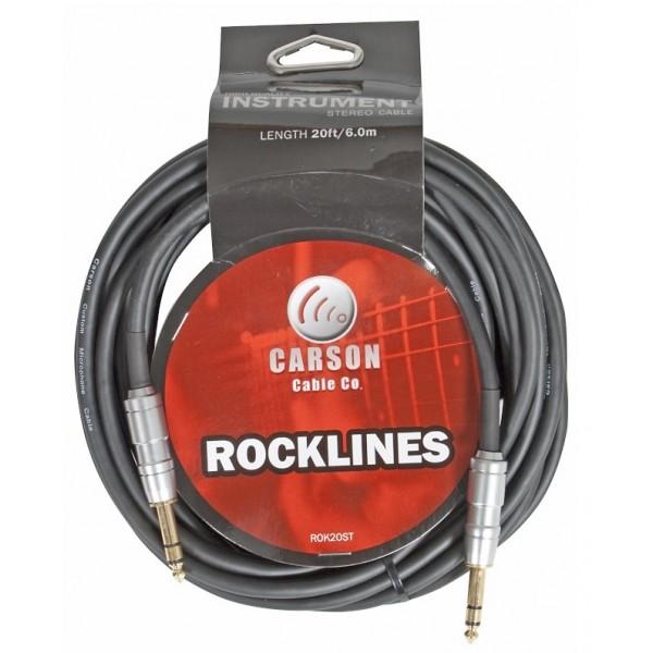 Carson Rocklines ROK20ST 20ft Stereo Instrument Cable