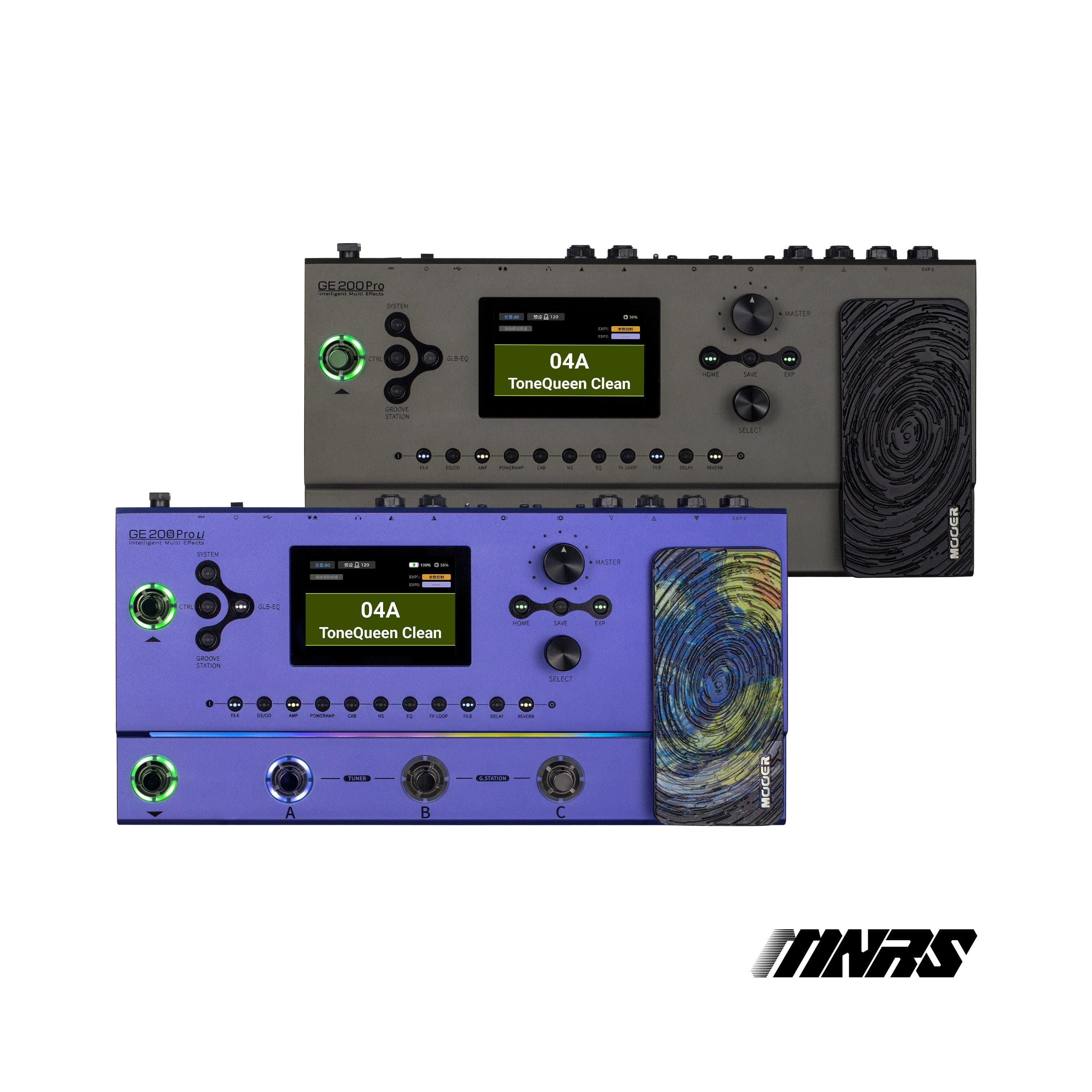 Mooer GE-200 Pro Guitar Rechargeable Multi-Effects Processor