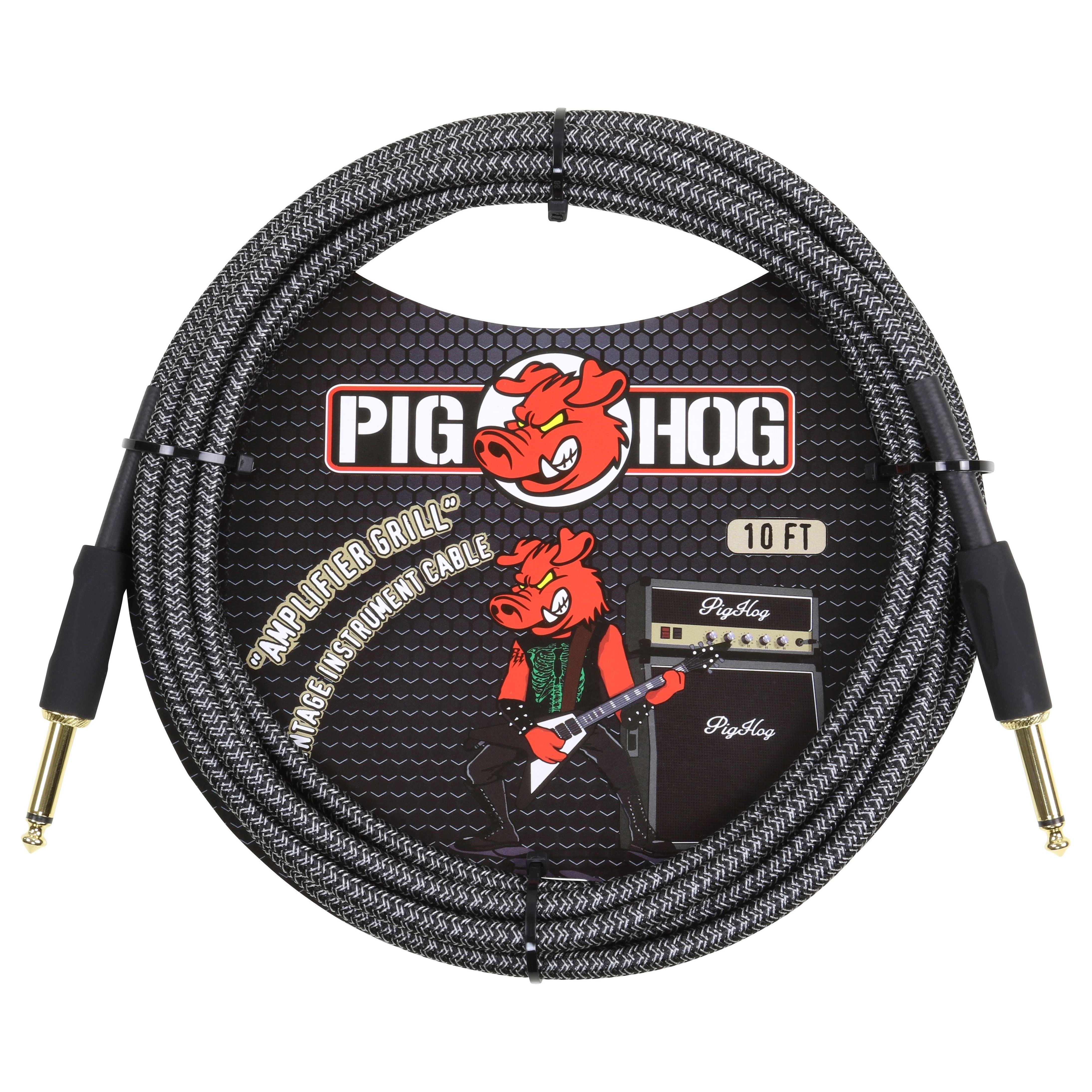 Pig Hog Amp Grill Woven Instrument Cable 10ft