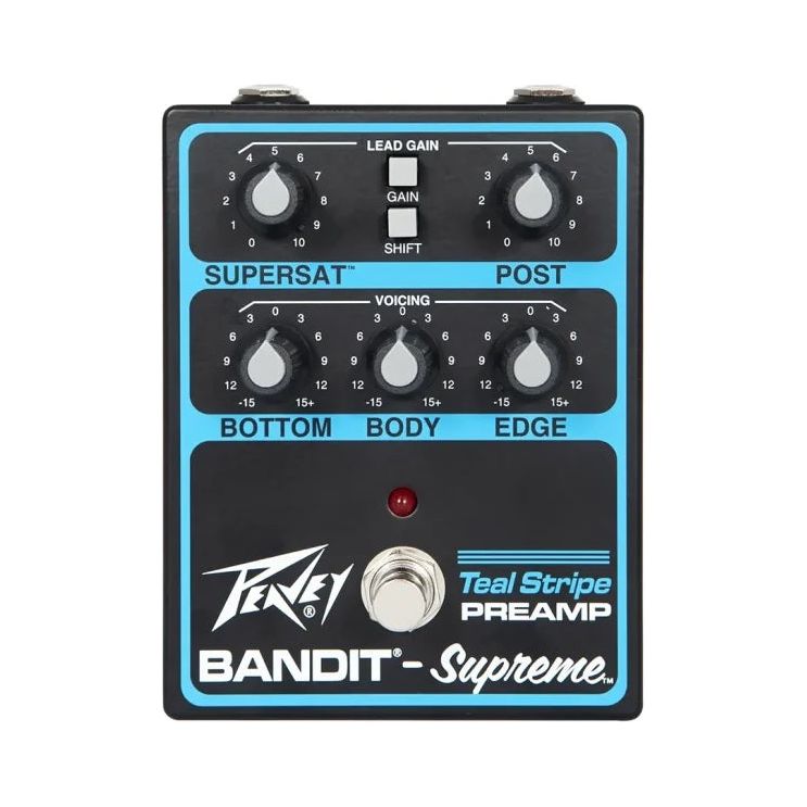 Peavey Legacy Series Bandit Supreme Teal Stripe Preamp Pedal