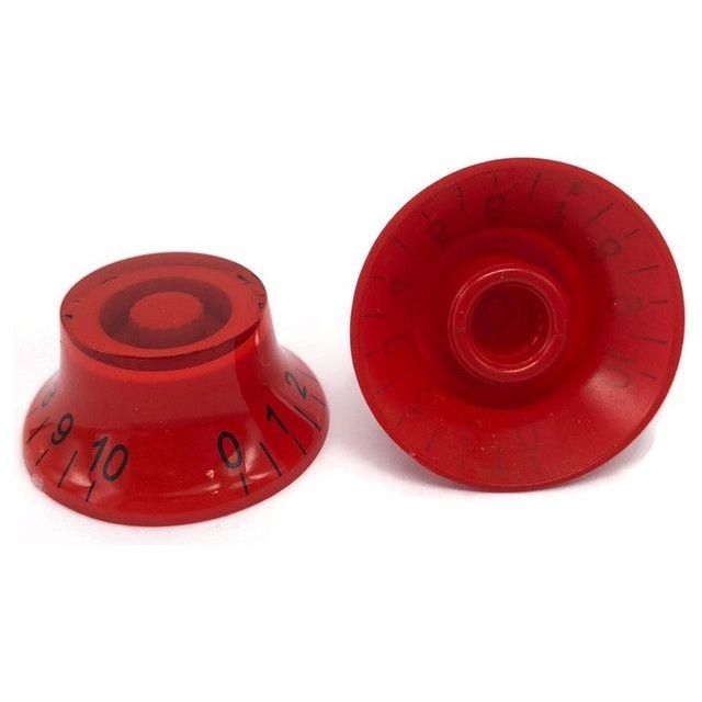 Knob - LP Tapered Style - Red/Black