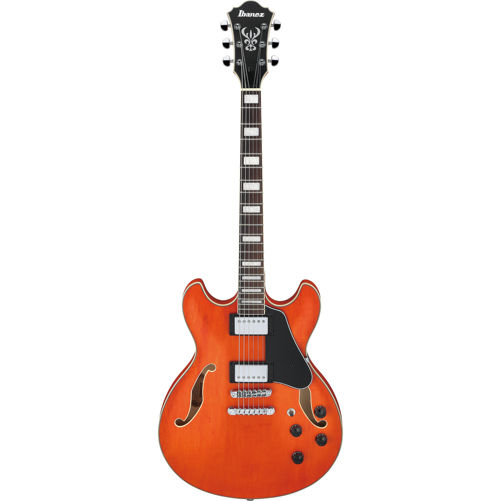 Ibanez AS73T Transparent Tangerine Flat Electric Guitar