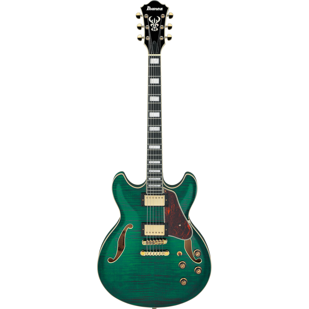 Ibanez AS93FM Transparent Moss Green Electric Guitar