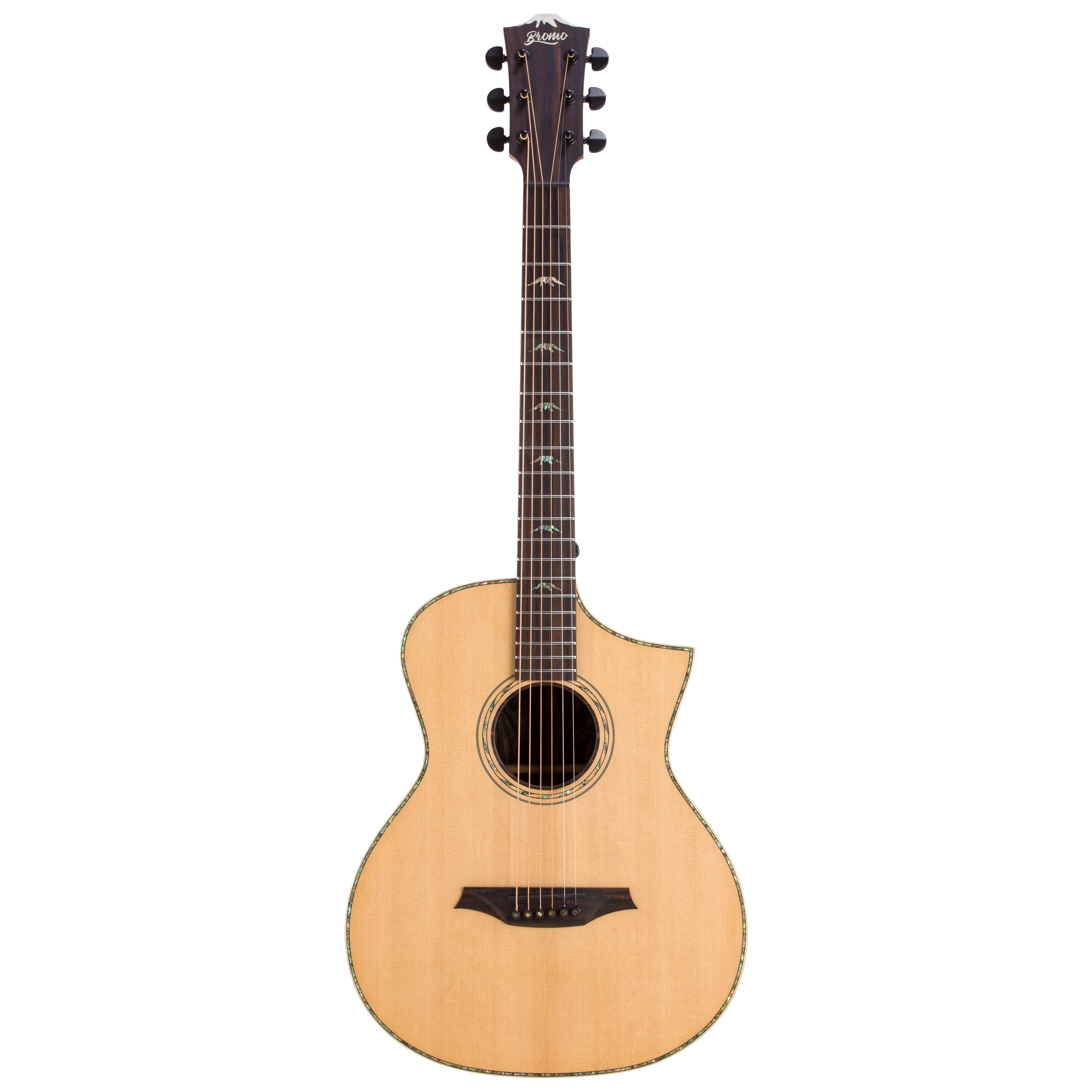 Bromo BAR5CE All Solid Concert Size Acoustic/Electric w/Bag