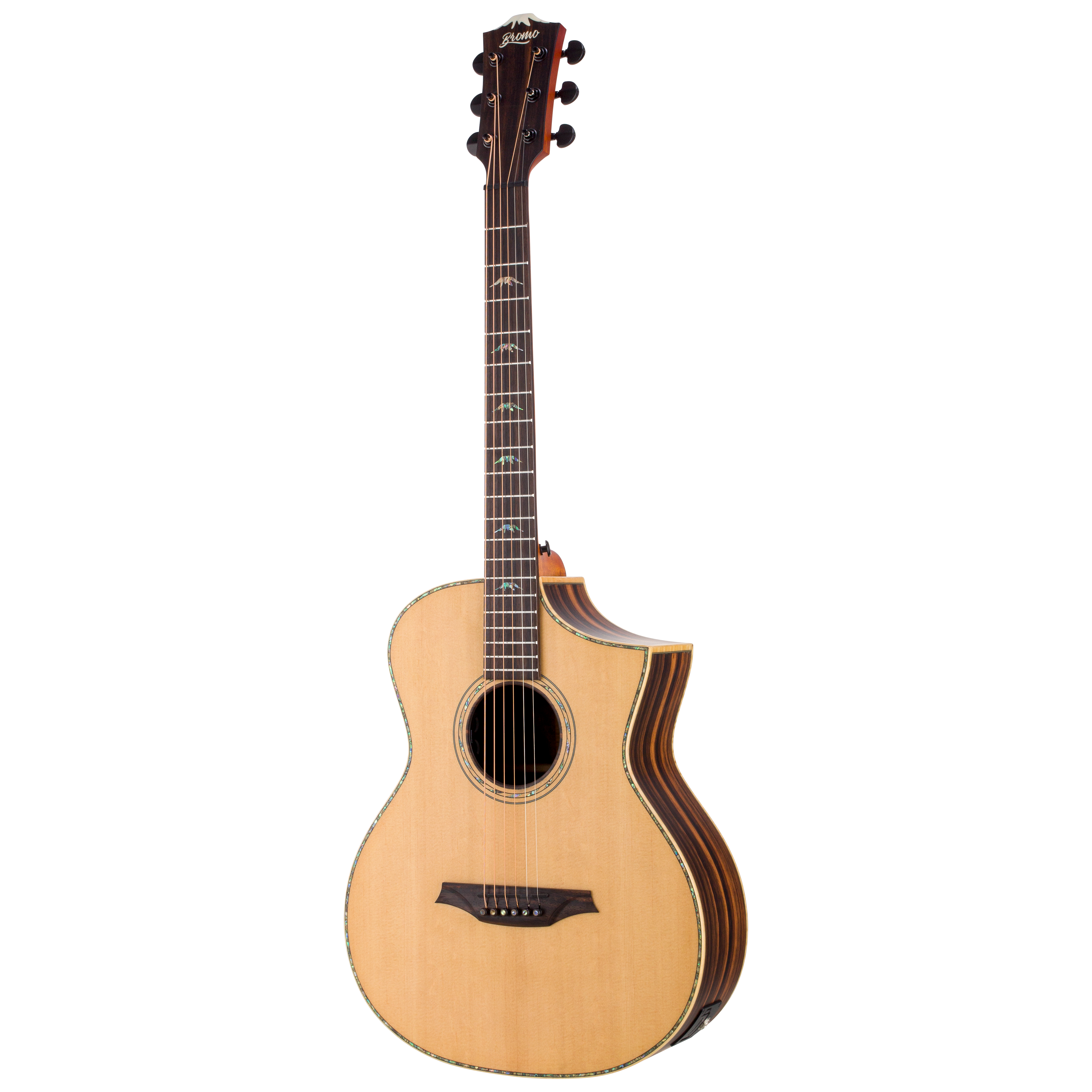 Bromo BAR5CE All Solid Concert Size Acoustic/Electric w/Bag