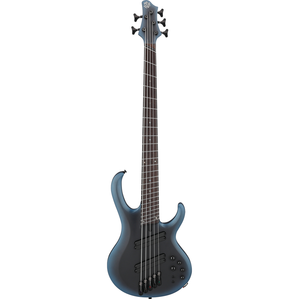 Ibanez BTB605MS Midnight Arctic Ocean Matte 5 String Electric Bass with Case