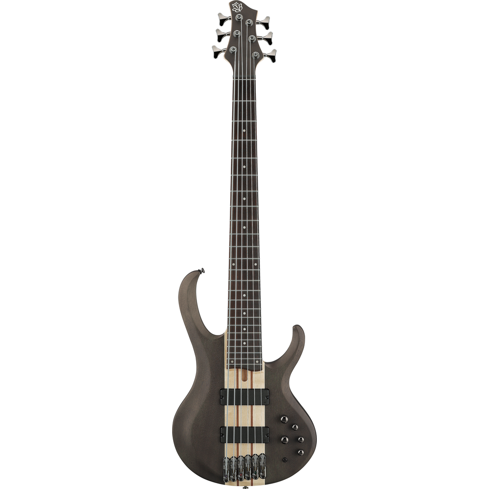 Ibanez BTB606 Transparent Gray Flat 6 String Electric Bass