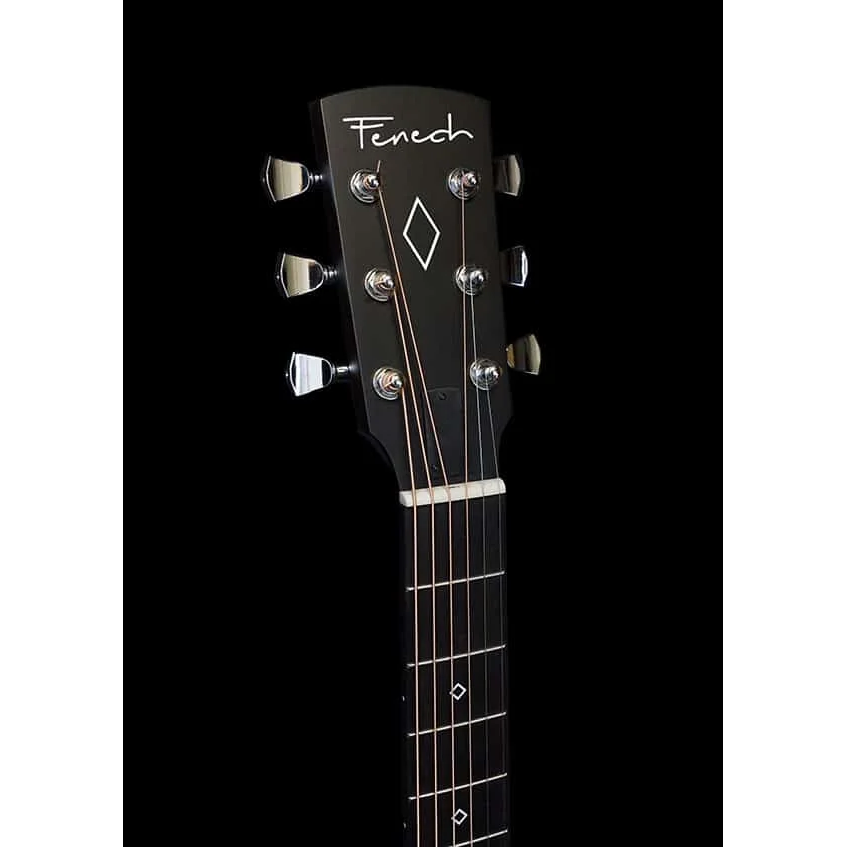 Fenech Delta Blues Grand Auditorium Mahogany Ac/Elec w/Hard Case