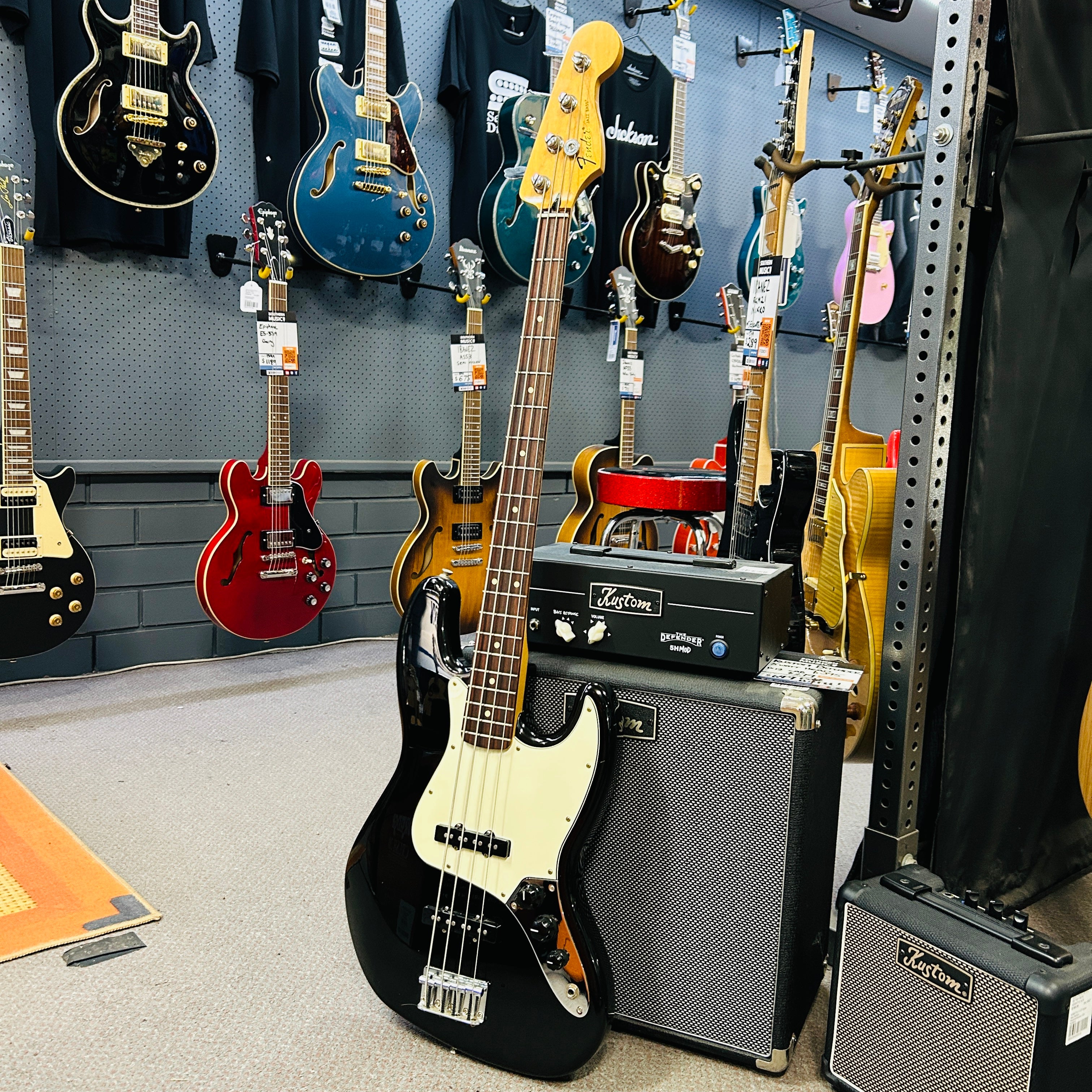 Fender MIM Standard 2015 Jazz Bass Black - USED