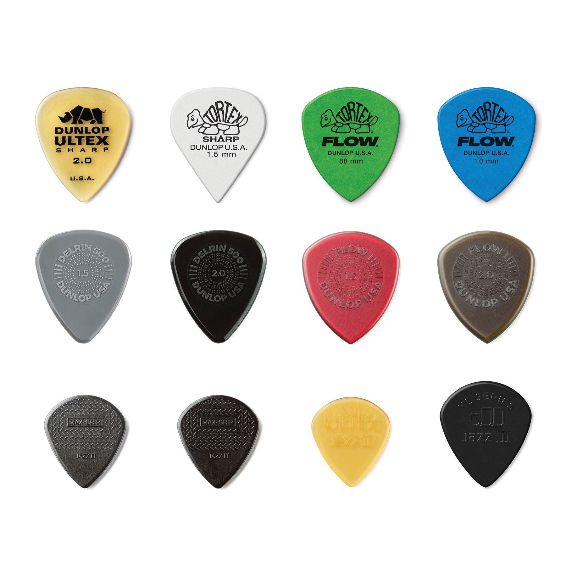 Jim Dunlop Picks Variety Pack - Shred (12 pack)