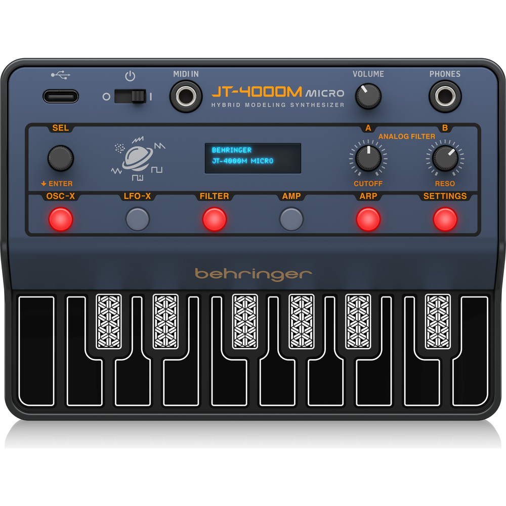 BEHRINGER JT-4000M MICRO 4 VOICE HYBRID SYNTH WITH MIDI