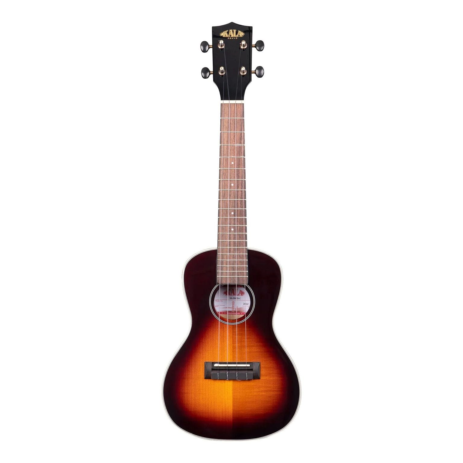 Kala Flame Maple Concert Tobacco Burst