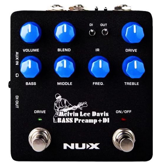 NUX Verdugo Series Melvin Lee Davis Bass Preamp & DI Pedal
