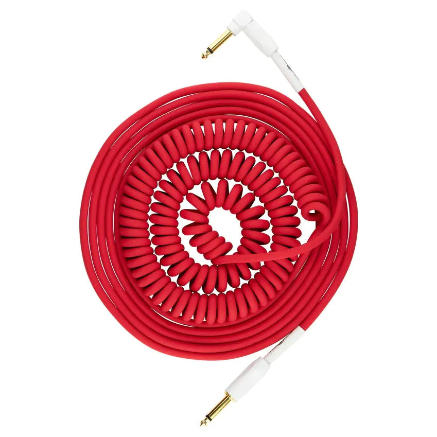 Pig Hog Half Coil Cable 30ft Candy Apple Red