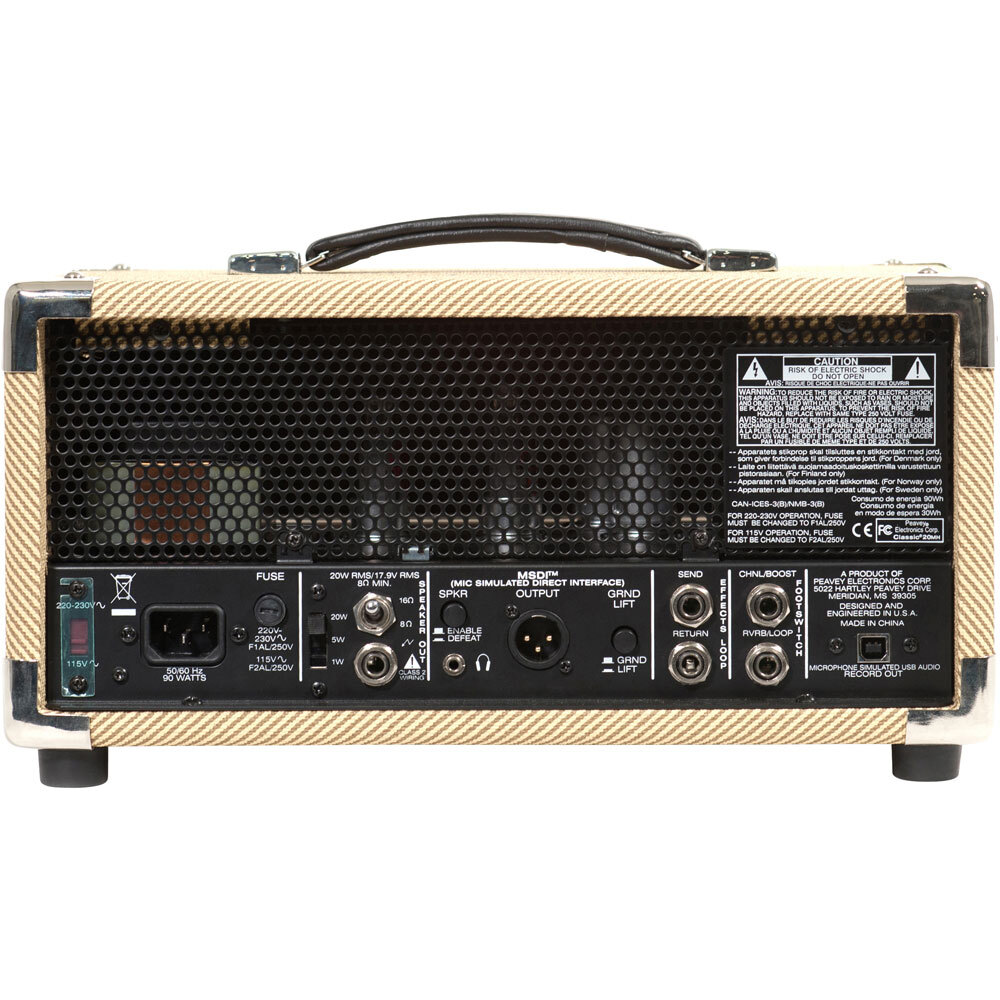 Peavey Classic 20MH Mini Guitar Amplifier Head 20-Watt