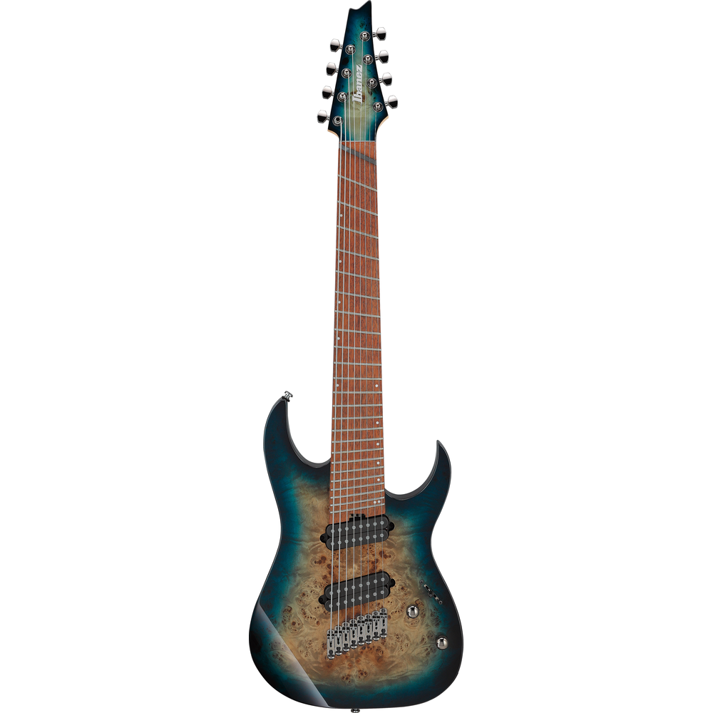 Ibanez RGMS8PB 8-String Multi-Scale Cosmic Blue Starburst