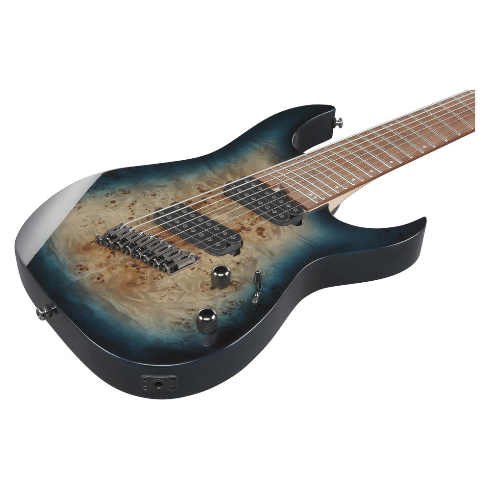 Ibanez RGMS8PB 8-String Multi-Scale Cosmic Blue Starburst