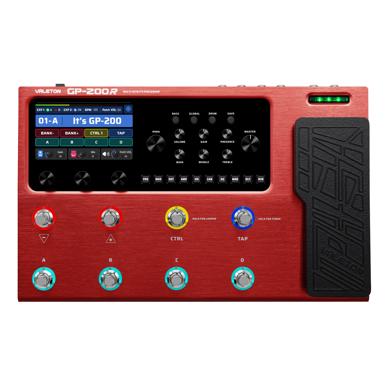 Valeton GP-200R Guitar Multi-FX Processor Pedal