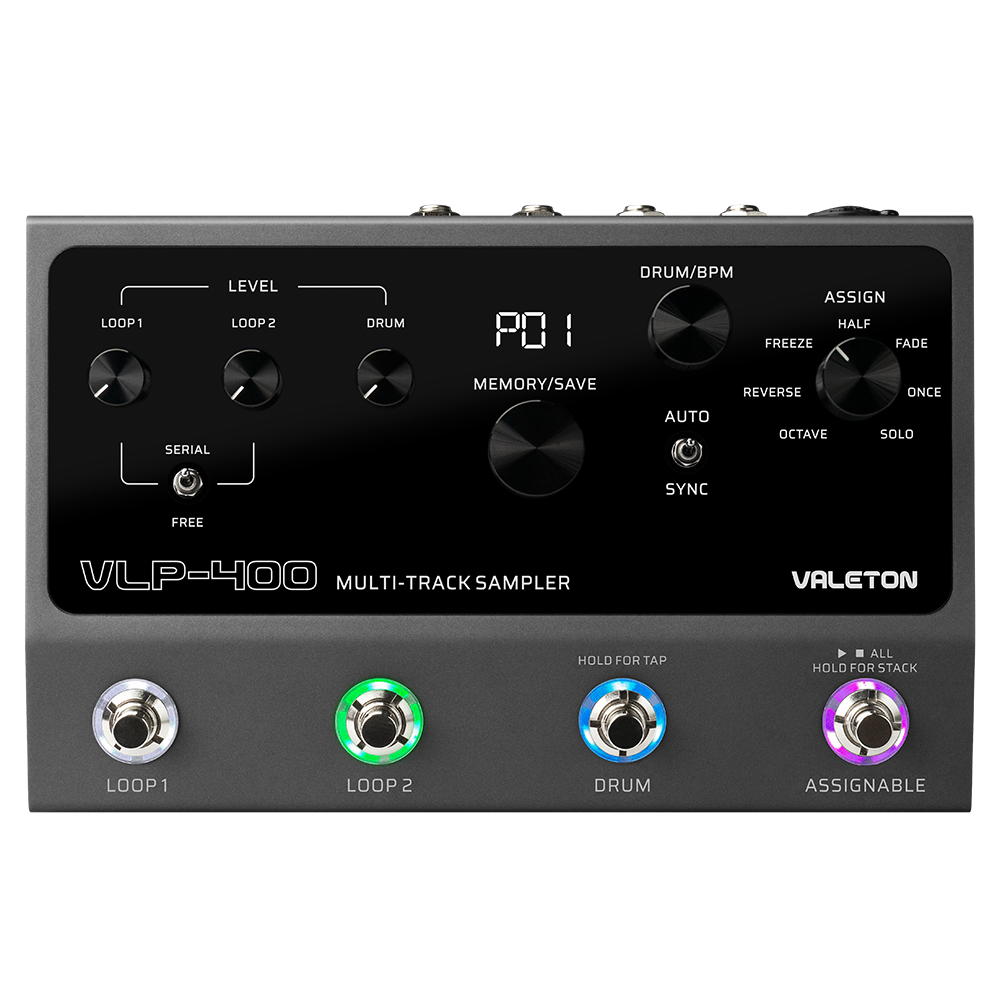 Valeton VLP-400 Dual Channel 4 Button Stereo Looper Pedal
