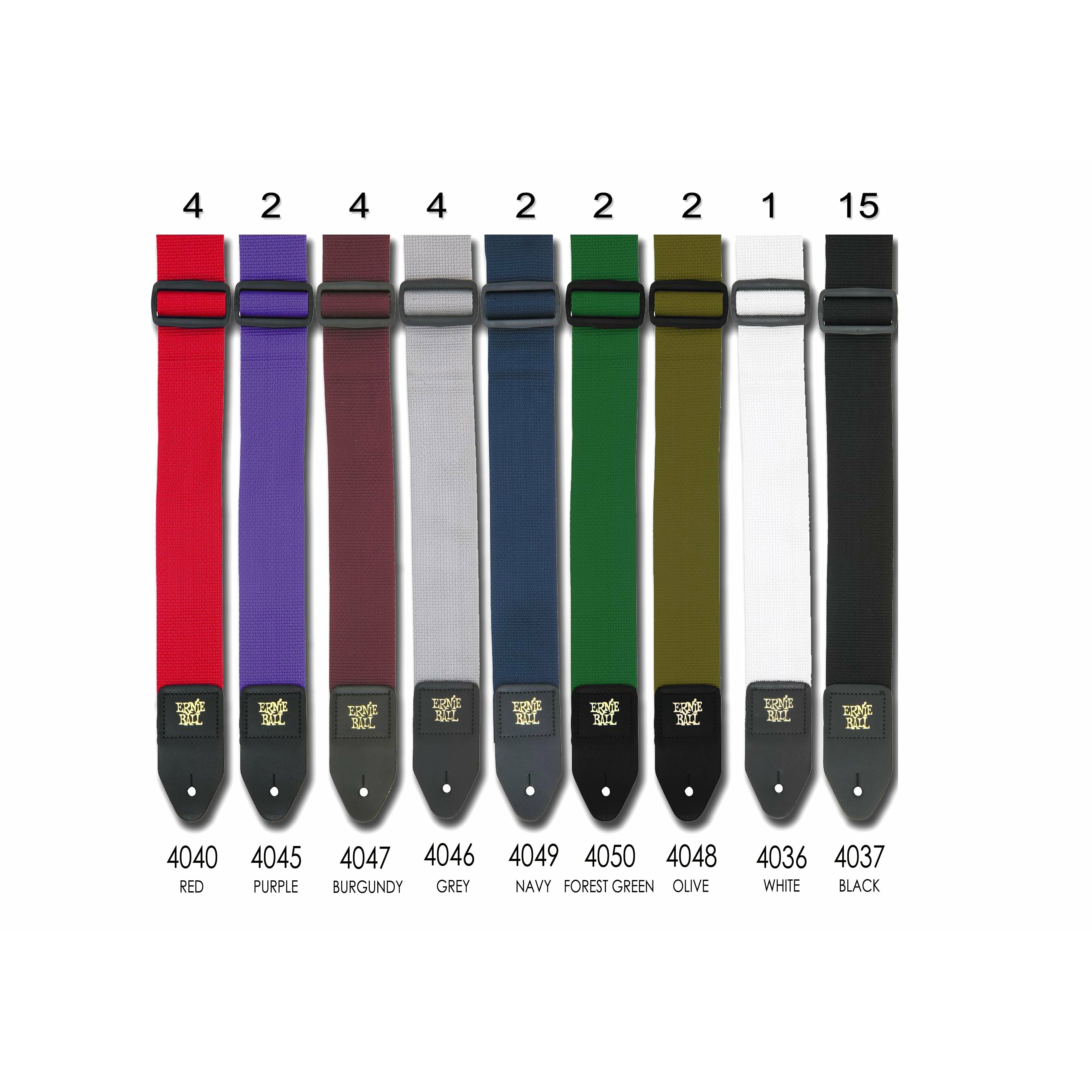 Ernie Ball Guitar Strap Polypro Assorted colours