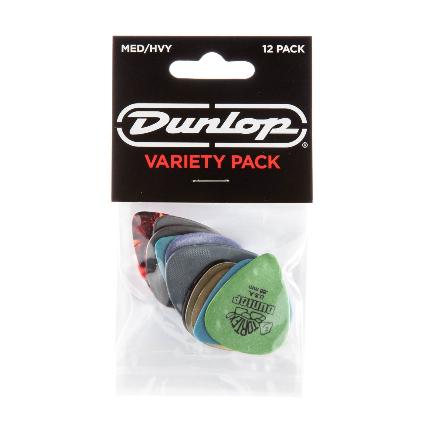 Jim Dunlop Variety Pack Medium/Heavy 12 pack