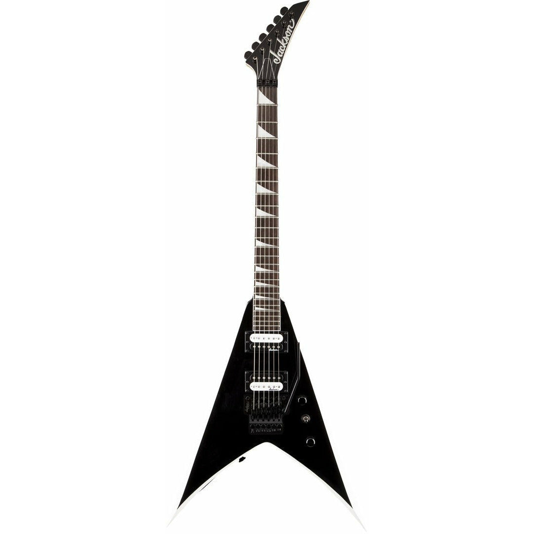 Jackson King V JS32 Black with White Bevels