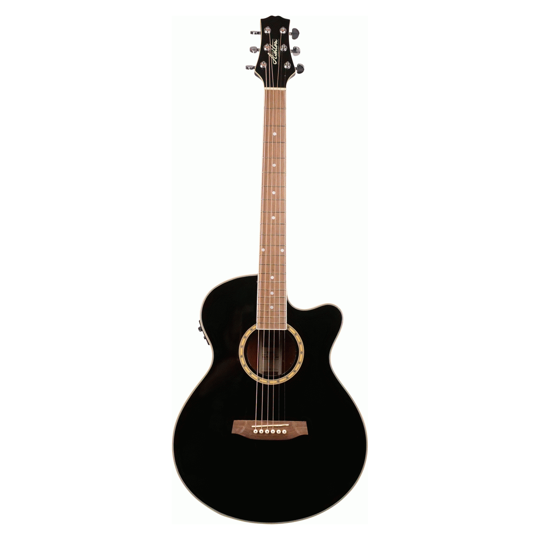 Ashton SL29CEQ Slimline Acoustic Guitar in Black