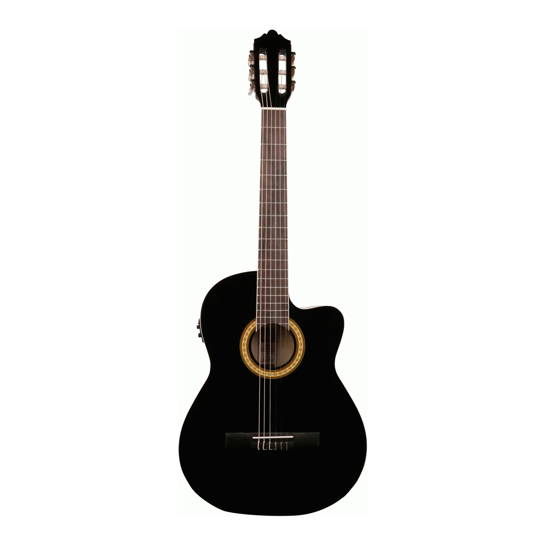 Ashton CG44CEQBK Classical Guitar with Pickup