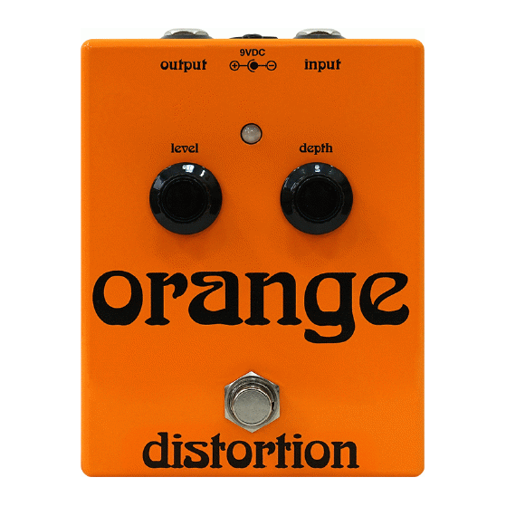 Orange Distortion Pedal - Made in UK