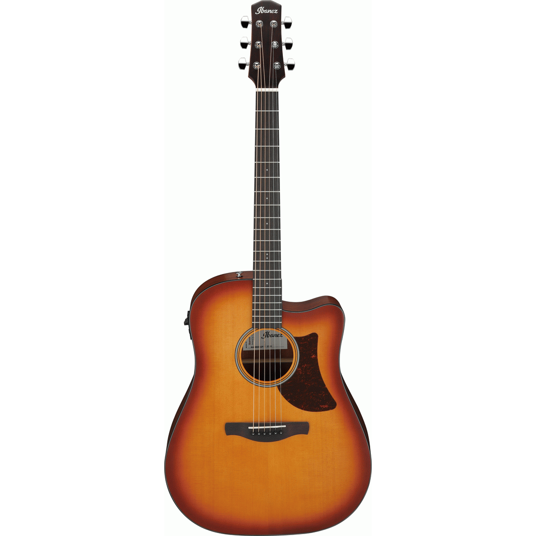 Ibanez AAD50CE Light Brown Sunburst Low Gloss Advanced Acoustic Guitar