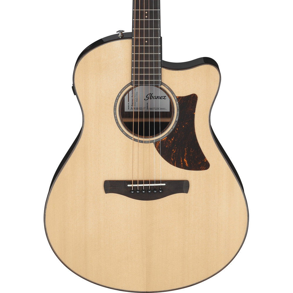 Ibanez AAM380CE Electro Acoustic Guitar Natural High Gloss
