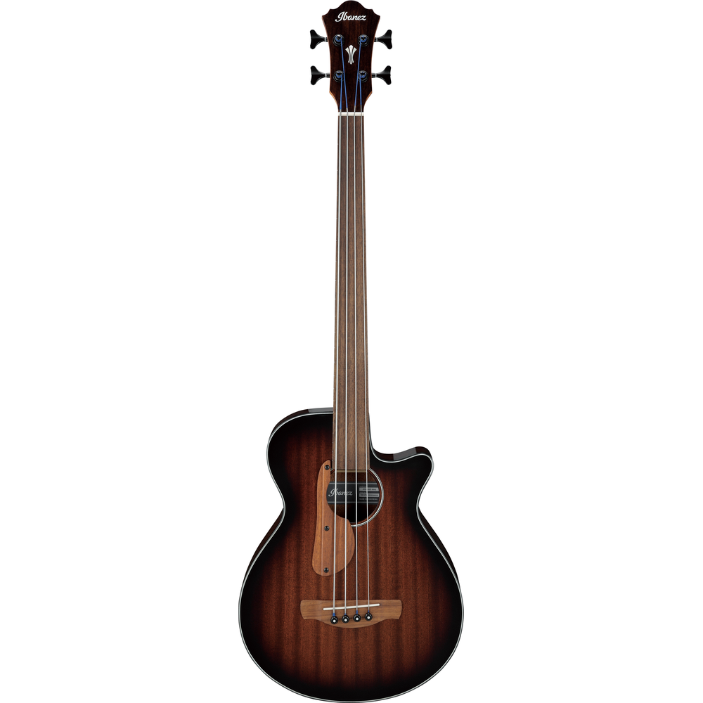 Ibanez AEGB24FEMHS Electro Acoustic Bass Guitar Mahogany Sunburst High Gloss