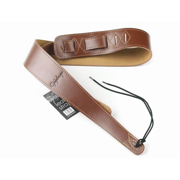 Epiphone Premium Leather GTR Strap Brown