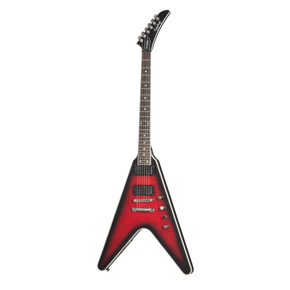 Epiphone Dave Mustaine Flying V Prophecy Aged Dark Red Burst