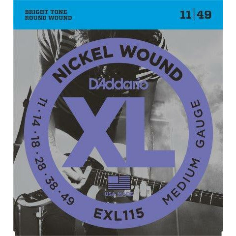 D'Addario XL Nickel Wound Electric Strings 11-49