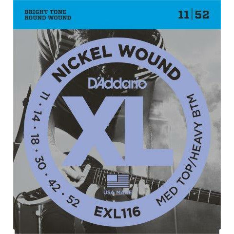 D'Addario XL Nickel Wound Electric Strings 11-52