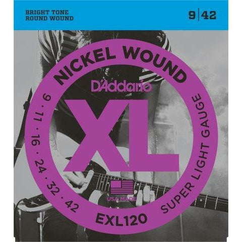 D'Addario XL Nickel Wound Electric Strings 9-42