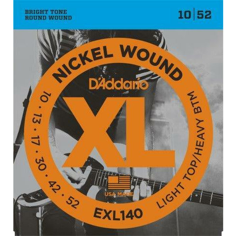 D'Addario XL Nickel Wound Electric Strings 10-52