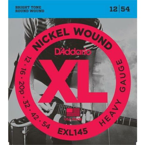 D'Addario XL Nickel Wound Electric Strings 12-54 Plain Third