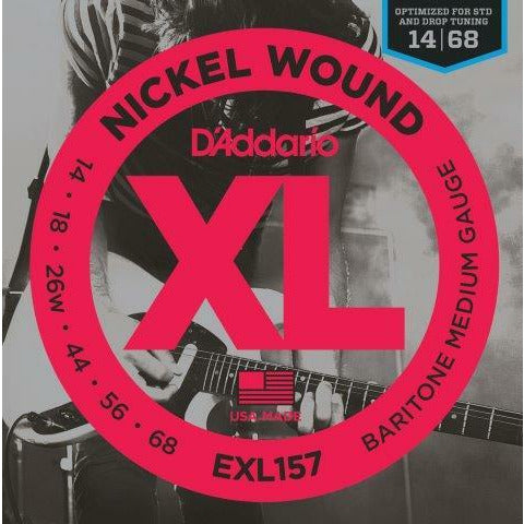 D'Addario XL Nickel Wound Baritone Electric Strings 14-68