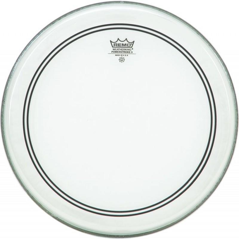 Remo 14 inch Powerstroke 3 Clear - Top Clear Dot