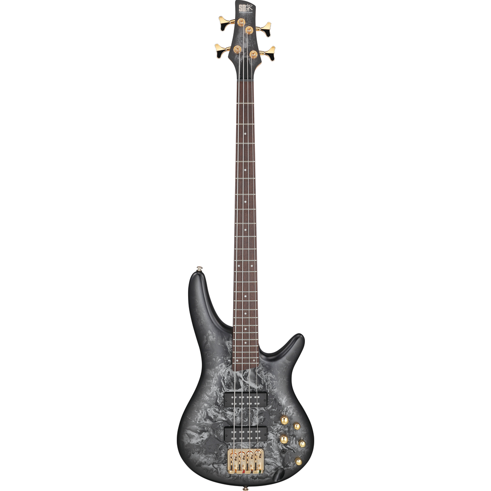 Ibanez SR300EDXBZM 4 String Electric Bass Guitar Black Ice Frozen Matte