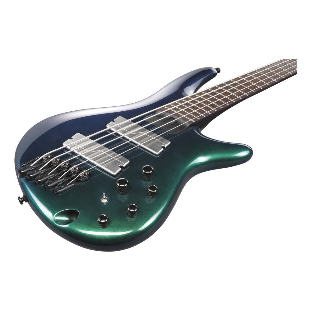 Ibanez SRMS725BCM 5 String Electric Bass Guitar Blue Chameleon