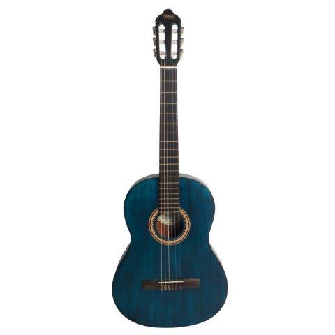 Valencia 200 Series Classical Guitar Transparent Blue