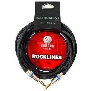 Carson Rocklines Braided Instrument Cable 3m (10ft) S-S