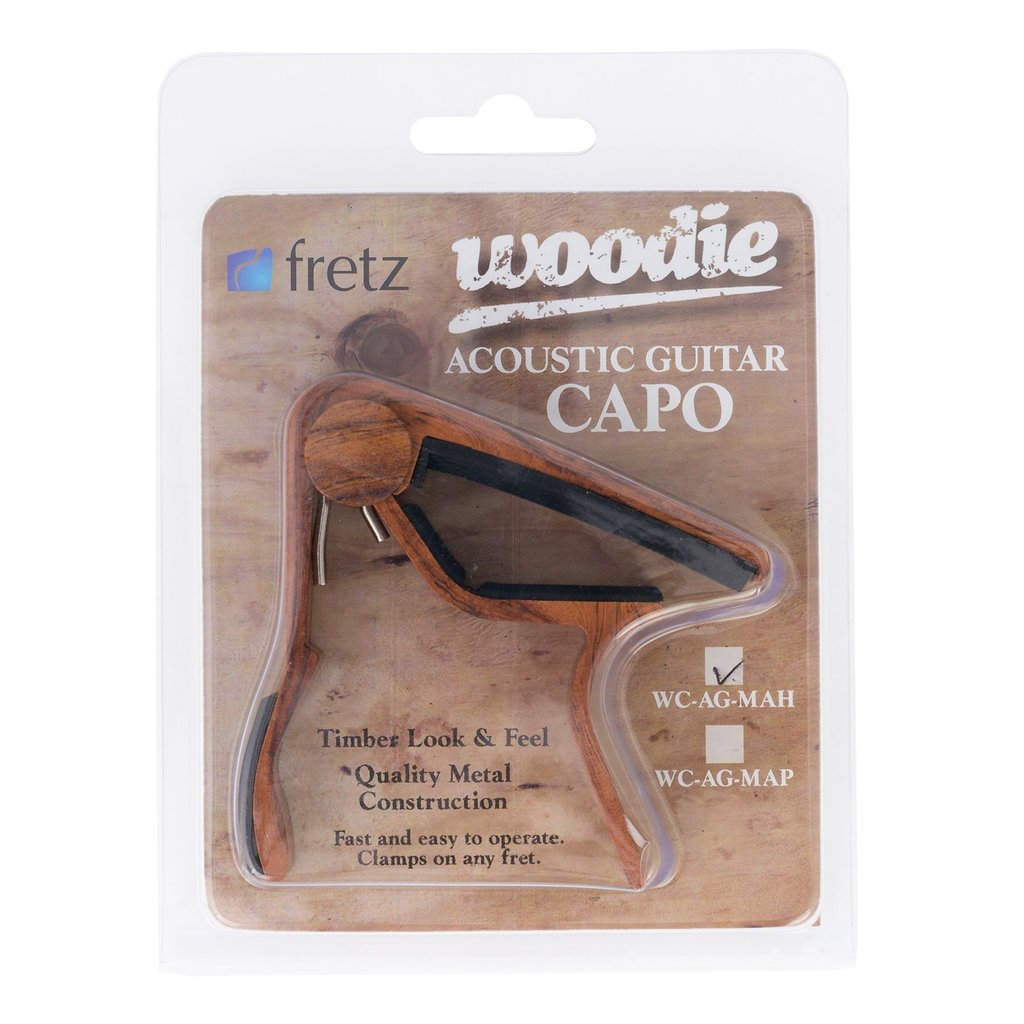 Fretz Woodie D-Style Trigger Acoustic Guitar Capo Mahogany